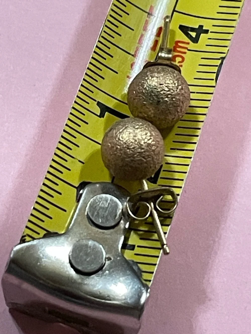 Vintage PPC 14K Gold Filled Ball Stud Pierced Earrings #9619